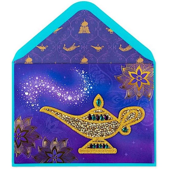  Birthday Cards – Golden Wishes Aladdin Lamp Patch, 1 Each