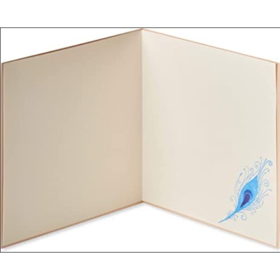  Blank Card (Elegant Peacock)