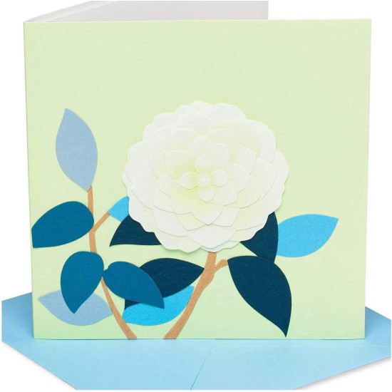  Floral Print Greeting Card, 1 Each