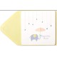  Raindrops, Umbrella and Elephant Baby Shower Card