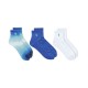  Women’s 3-Pack Blue Ombre Athletic Quarter Socks