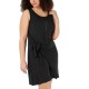 Style & Co Plus Size Tie-Front Swing Dress (Black, 3X)
