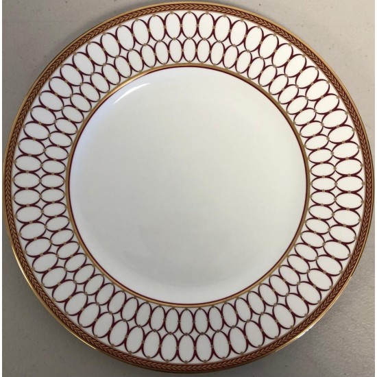  Renaissance Red/Gold Dinner Plate, 10.65″