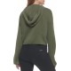  Women’s Hooded Bell-Sleeve Top, Thyme, Large