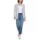  Women’s Oversized Drop-Shoulder Blazer, Light Grey Melange, X-Large