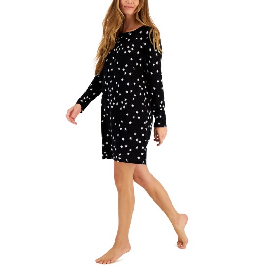  Women’s Butter Soft Sleepshirt, Black, X-Large