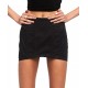  Women’s Venetian Corset Mini Skirt, Black, XS
