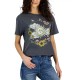  Juniors’ Celestial Circle Graphic Crewneck T-Shirt, Dark Gray, XL