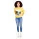  Juniors’ The Beatles Graphic Sweatshirt, Yellow, XL