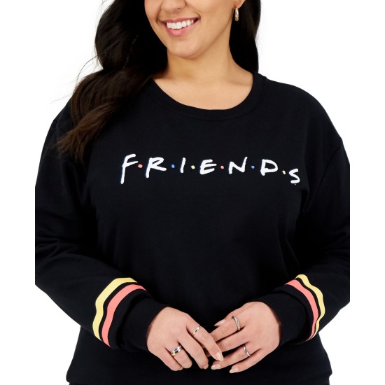  Plus Size Friends Logo Graphic Sweatshirt, Black/2X