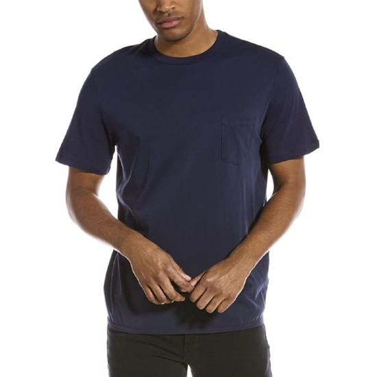  Mens One-Pocket Regular Fit T-Shirt, Navy, Small