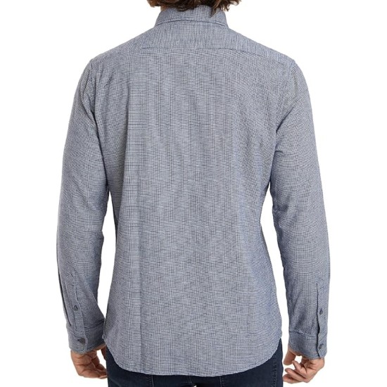 Slate & Stone Mens Flannel Button-Down Collar Shirt, Blue, Medium