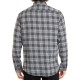 Slate & Stone Mens Flannel Button-Down Shirt, Charcoal, Medium