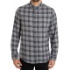 Slate & Stone Mens Flannel Button-Down Shirt, Charcoal, Medium