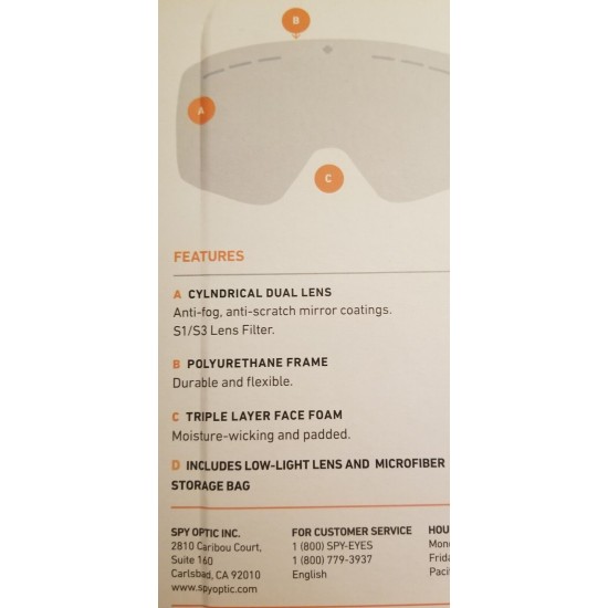 + Mainstay Snow Goggles Dual Lens Triple Foam Microfiber Bag Free Shipping (Reflective, Orange, Regular Fit)