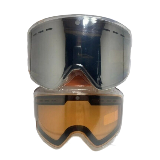 + Mainstay Snow Goggles Dual Lens Triple Foam Microfiber Bag Free Shipping (Reflective, Orange, Regular Fit)