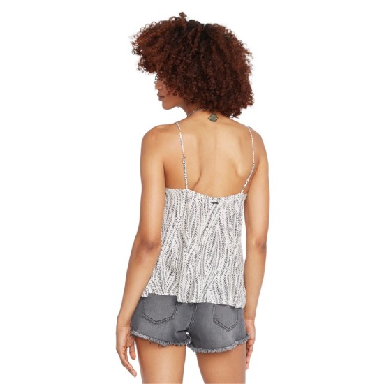  Juniors’ Stone Grown Printed Camisole, Ash, XS