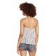  Juniors’ Stone Grown Printed Camisole, Ash, XS