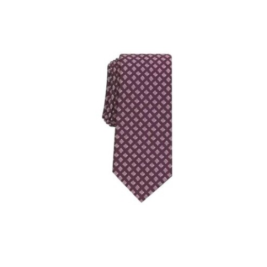  Men’s Hill Geometric Necktie, Black