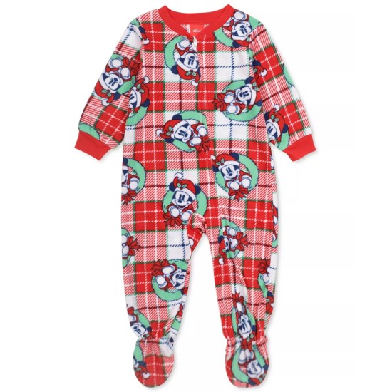  Infant Mickey Mouse Matching Family Pajamas Set, Red, 18M