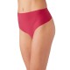 B.tempt’d Women’s B.Bare Hi Waist Thong Panty, Red, Medium