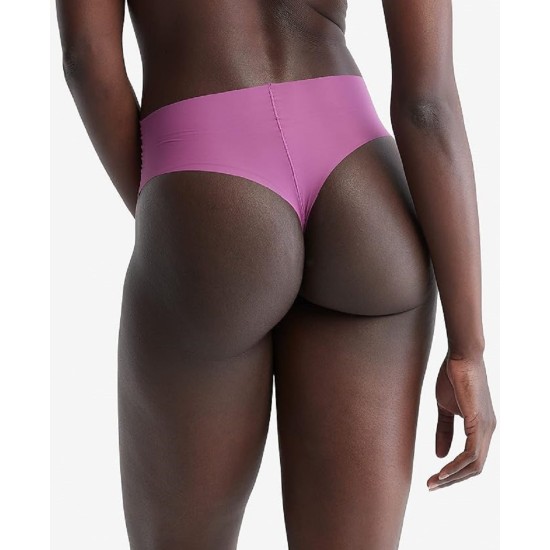  Women’s Invisibles High-Waist Thong Underwear, Amethyst, Large