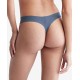  Women’s Invisibles Seamless Thong Panty, Blue, Medium