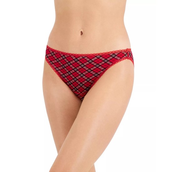  Women’s Everyday Cotton Bikini Underwear, Red, XL