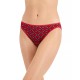  Women’s Everyday Cotton Bikini Underwear, Red, XL