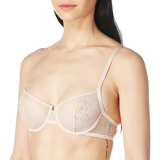  Women’s Soft Tech Unlined Demi Bra, Blossom, 34D