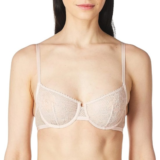  Women’s Soft Tech Unlined Demi Bra, Blossom, 34D