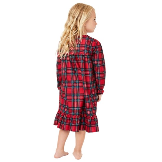  Matching Kids Brinkley Plaid Family Pajama Nightgown, Brinkley Plaid, 10-12