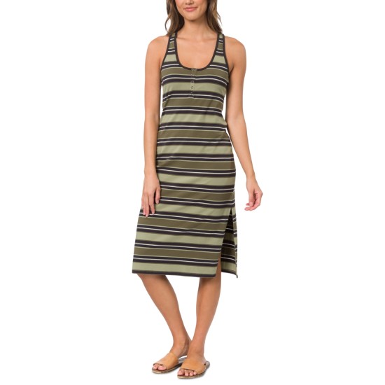  Womens Alexa Midi Dress, Green, Medium