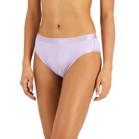  Women’s Hi-Cut Bikini Underwear, Lilac, Large