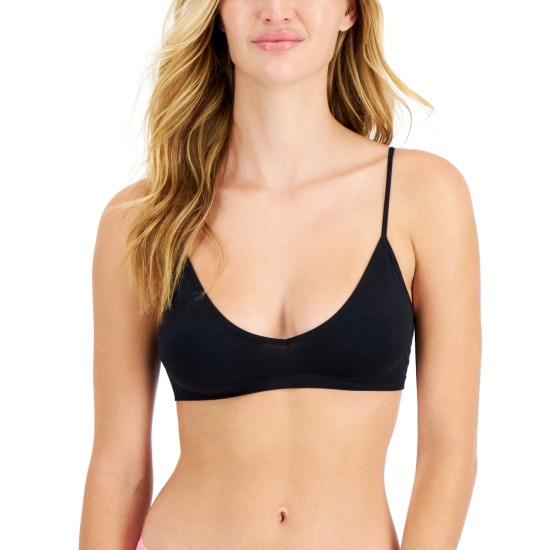  Women’s Light Support Bralette, Black, Small