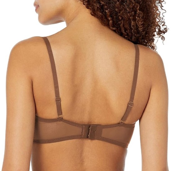  Women’s Mesh Balconette Bra, Tiramisu, 38C