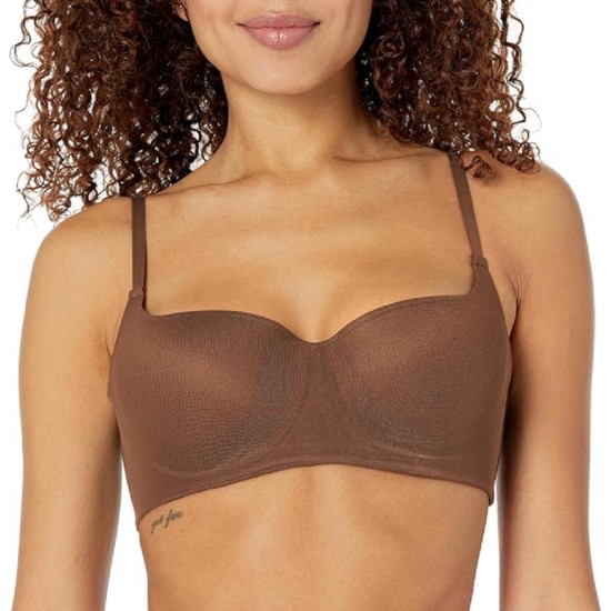  Women’s Mesh Balconette Bra, Tiramisu, 32DD