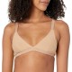  Women’s Triangle X-Back Lounge Bra, Praline, Large