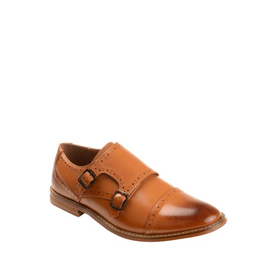  Men’s Wayne Dress Shoe (Brown – 9.5)