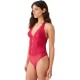  Womens Ciao Bella Lace Bodysuit, Red, Medium