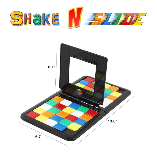 Shake & Slide Block Game Shape Matching Intelligence Board Game for Family Game Nights