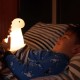  LED White Brontosaurus Multicolor Silicone Kids Night Light, 6.77