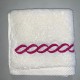 Matouk Milagro Classic Chain Basic WashCloth, Magenta, 12x12