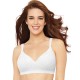  Womens Comfort Revolution Shaping Wireless Smoothing 3463 Bra, White, 36C