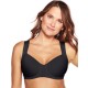  Women’s DF3450 One Smooth U Posture Boost with EverSmooth Back Underwire Bra, Black, 36D