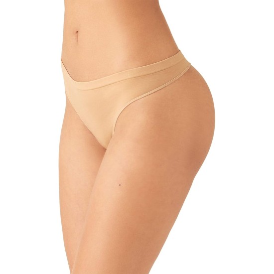 B.tempt’d by Wacoal Women’s Comfort Intended Thong Underwear 979240, Beige, Small