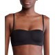  Women’s Form to Body Lightly Lined Bandeau Bra QF7783, Black, Medium