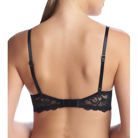  Women’s Seductive Comfort with Lace Demi Bra, Black, 30D