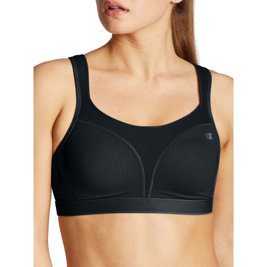  1602 Spot Comfort Full-Support Sports Bra, Black, 36D