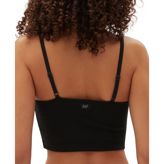  Body Women’s Logo Comfort Cropped Bralette GPW01042, Black, Small